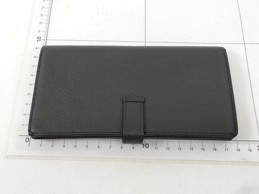 HERMES Bearn Bearn soufflet Epson Black C engraved wallet