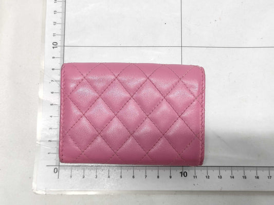 CHANEL Boy Chanel Compact Wallet, Pink, No. 26