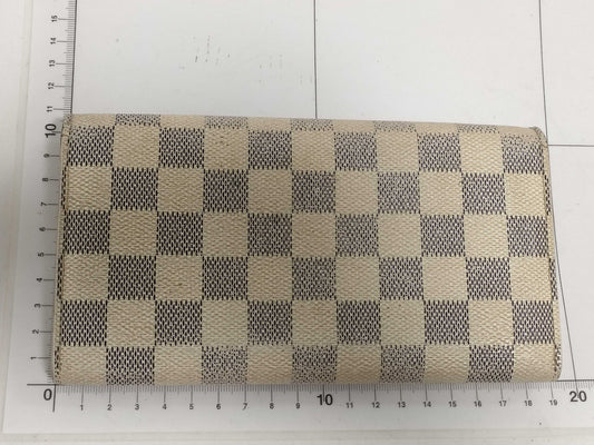 LOUIS VUITTON Damier Azur Portefeuille Sarah N61735 Long Wallet