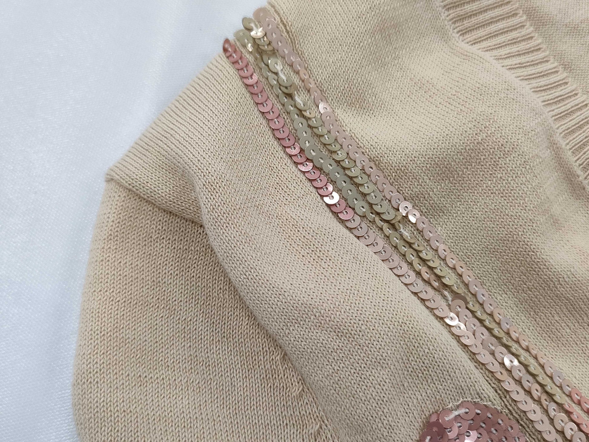 CHANEL Sequined Short Sleeve Top Size 38 P28069K00029 Tops