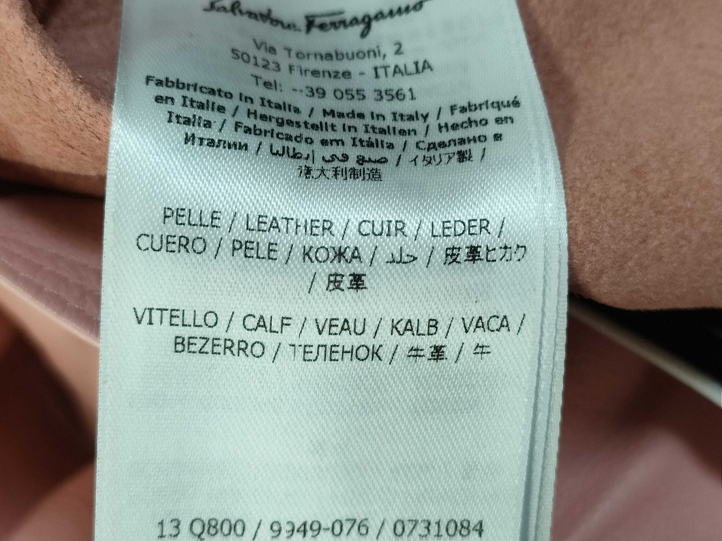 Salvatore Ferragamo Leather Skirt, Pink, Size 40, Belted