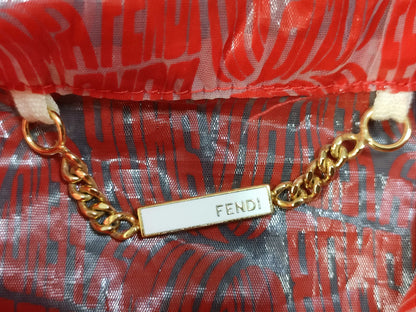 FENDI Zip Hoodie Jacket Size 38 Red Jacket