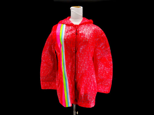 FENDI Zip Hoodie Jacket Size 38 Red Jacket