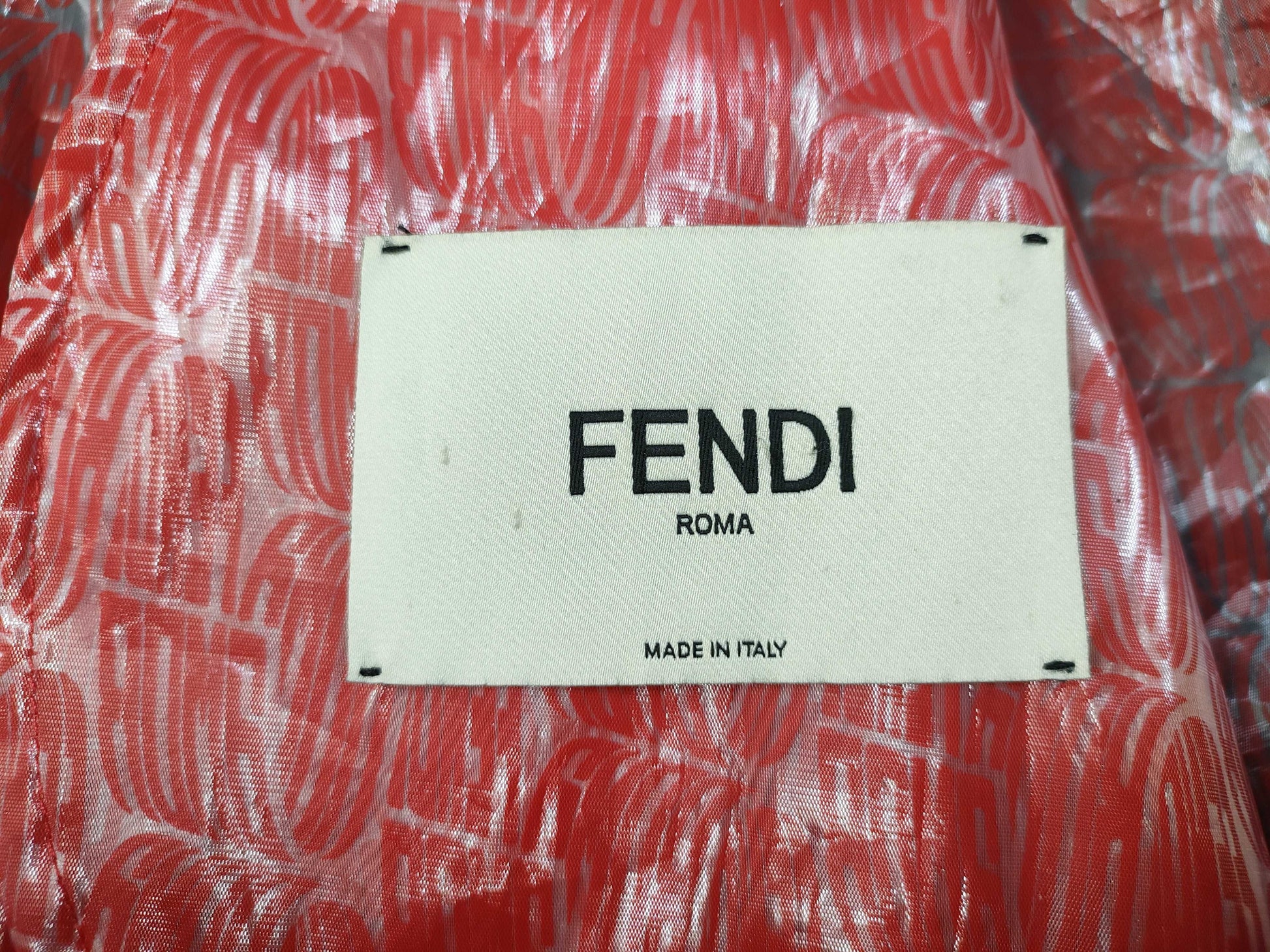 FENDI Zip Hoodie Jacket Size 38 Red Jacket