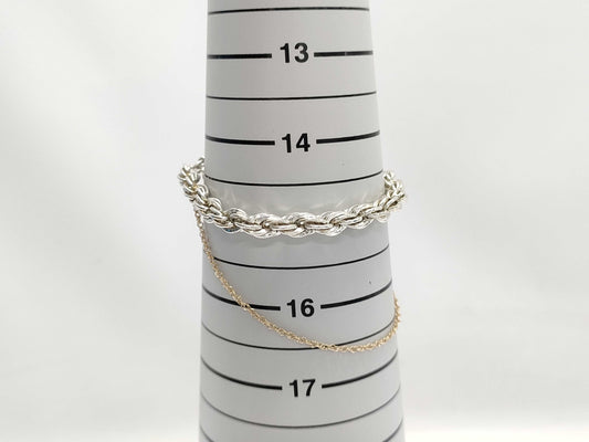 Tiffany & Co. Twist Chain Bracelet in 18K Yellow Gold and 925 Silver, 17.8g