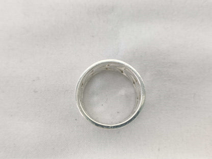 HERMES Campagne Silver 925 Ring #50 Logo Horseshoe 6.7g Ring