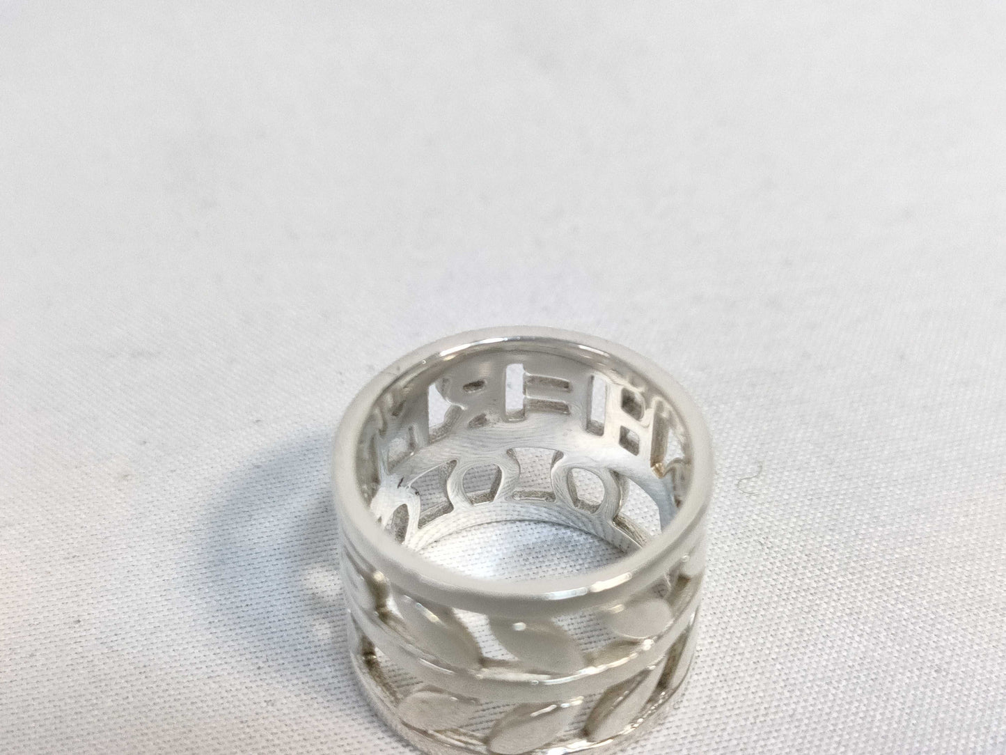 HERMES Campagne Silver 925 Ring #50 Logo Horseshoe 6.7g Ring