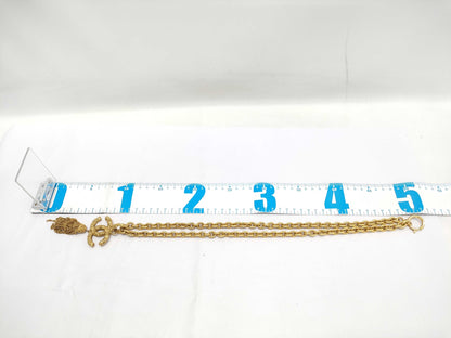 CHANEL Lava Fringe Gold 93A Necklace