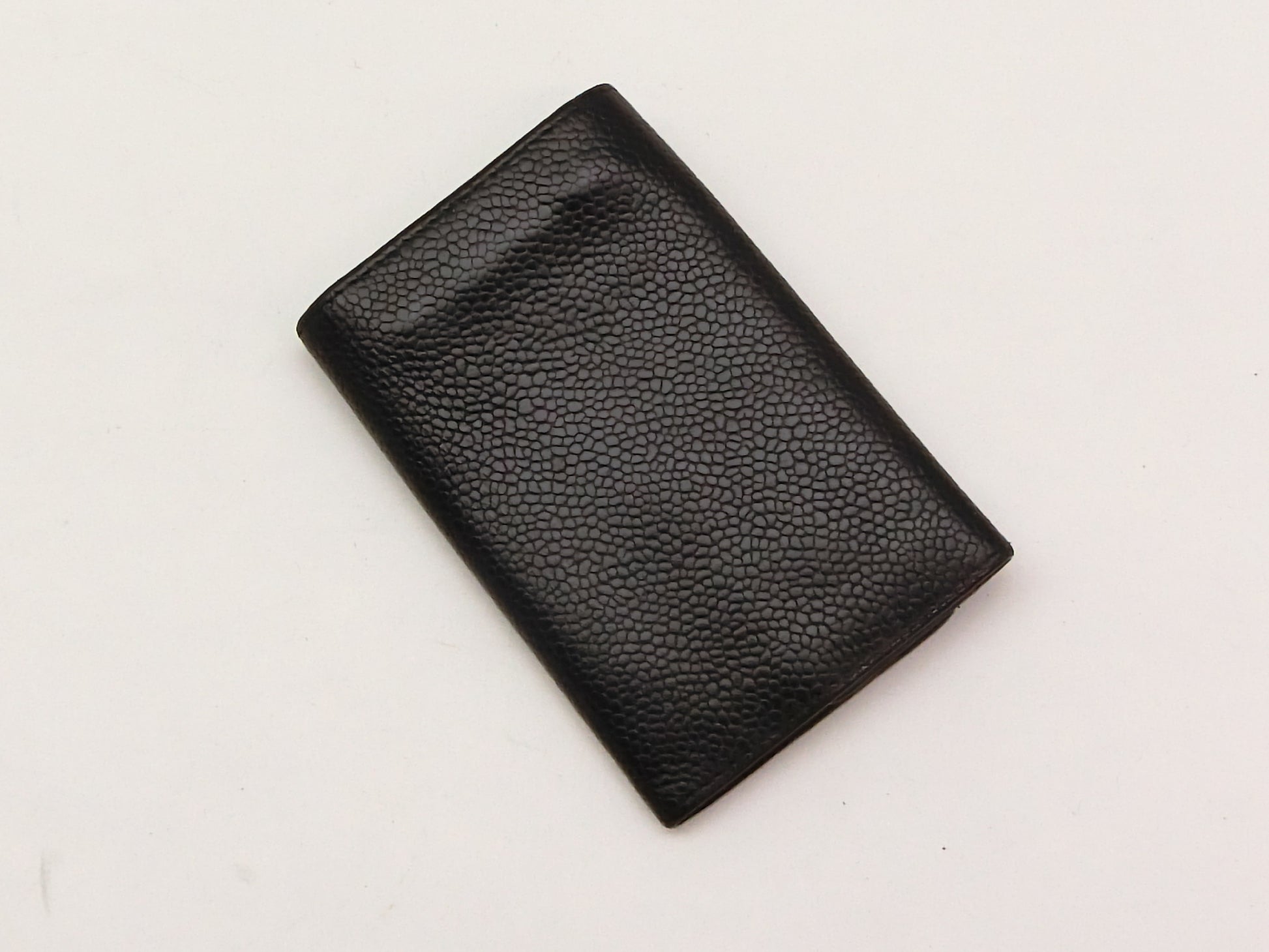 CHANEL Caviar Skin Coco Mark Key Case/Key Holder