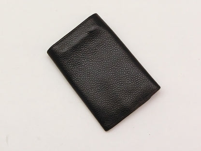 CHANEL Caviar Skin Coco Mark Key Case/Key Holder