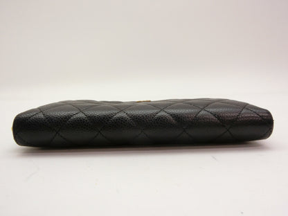 CHANEL Caviar Skin Matelasse Wallet