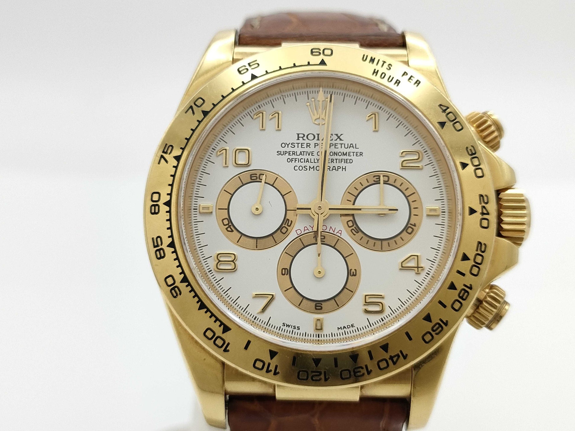 ROLEX Daytona 16518 A336973 White Dial Men's Watch