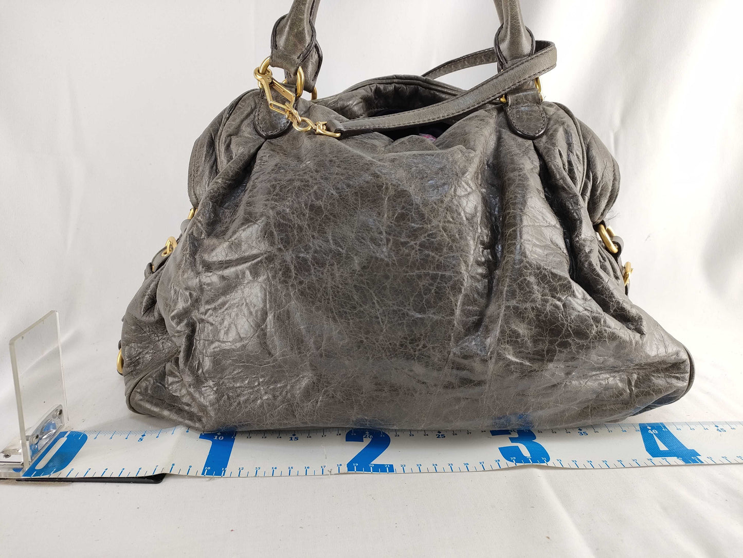 Miu Miu Gray 2-Way Handbag