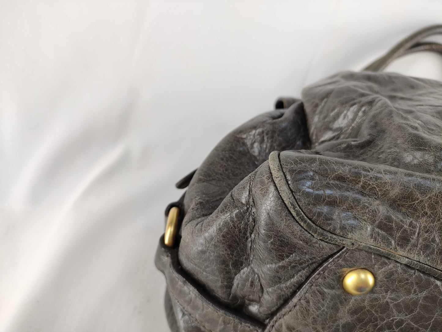 Miu Miu Gray 2-Way Handbag