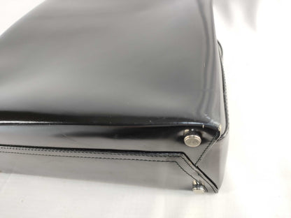 Salvatore Ferragamo Patent Leather Shoulder Tote Bag