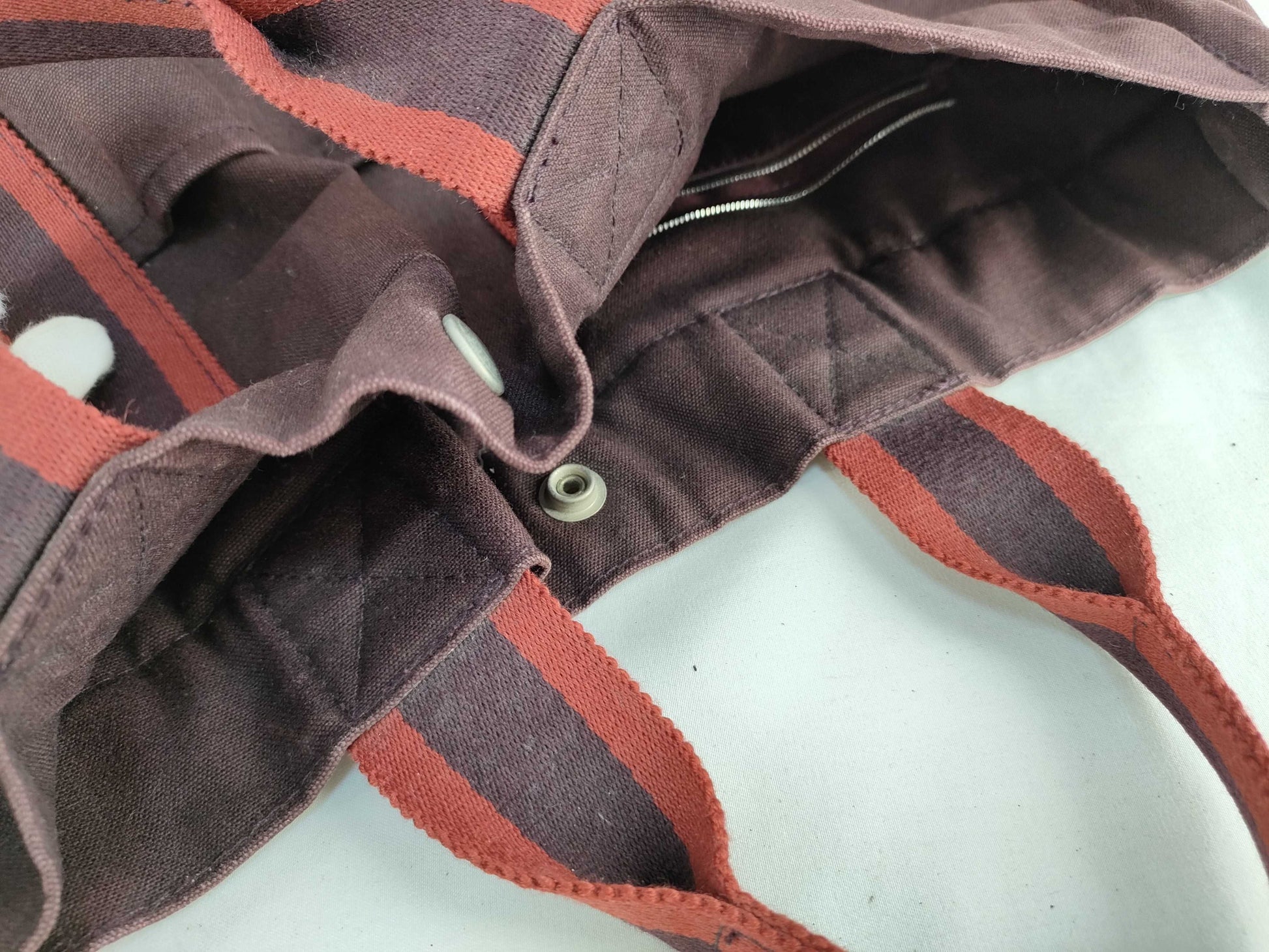 HERMES Foul Tou Foul Tou Red Tote Bag