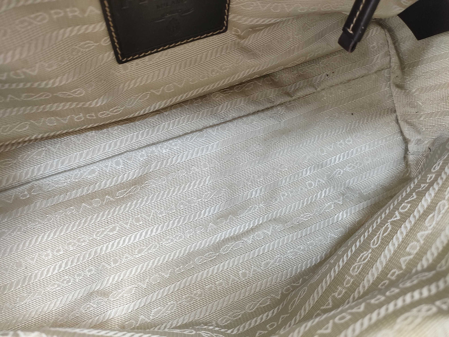 PRADA logo jacquard handbag