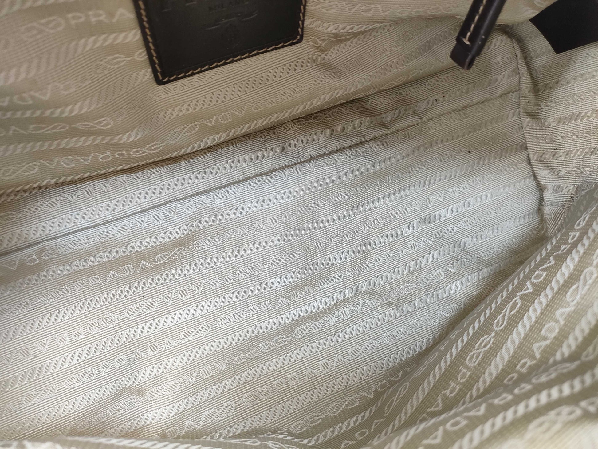 PRADA logo jacquard handbag