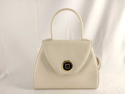 GIVENCHY Turnlock White 2-Way Shoulder Handbag