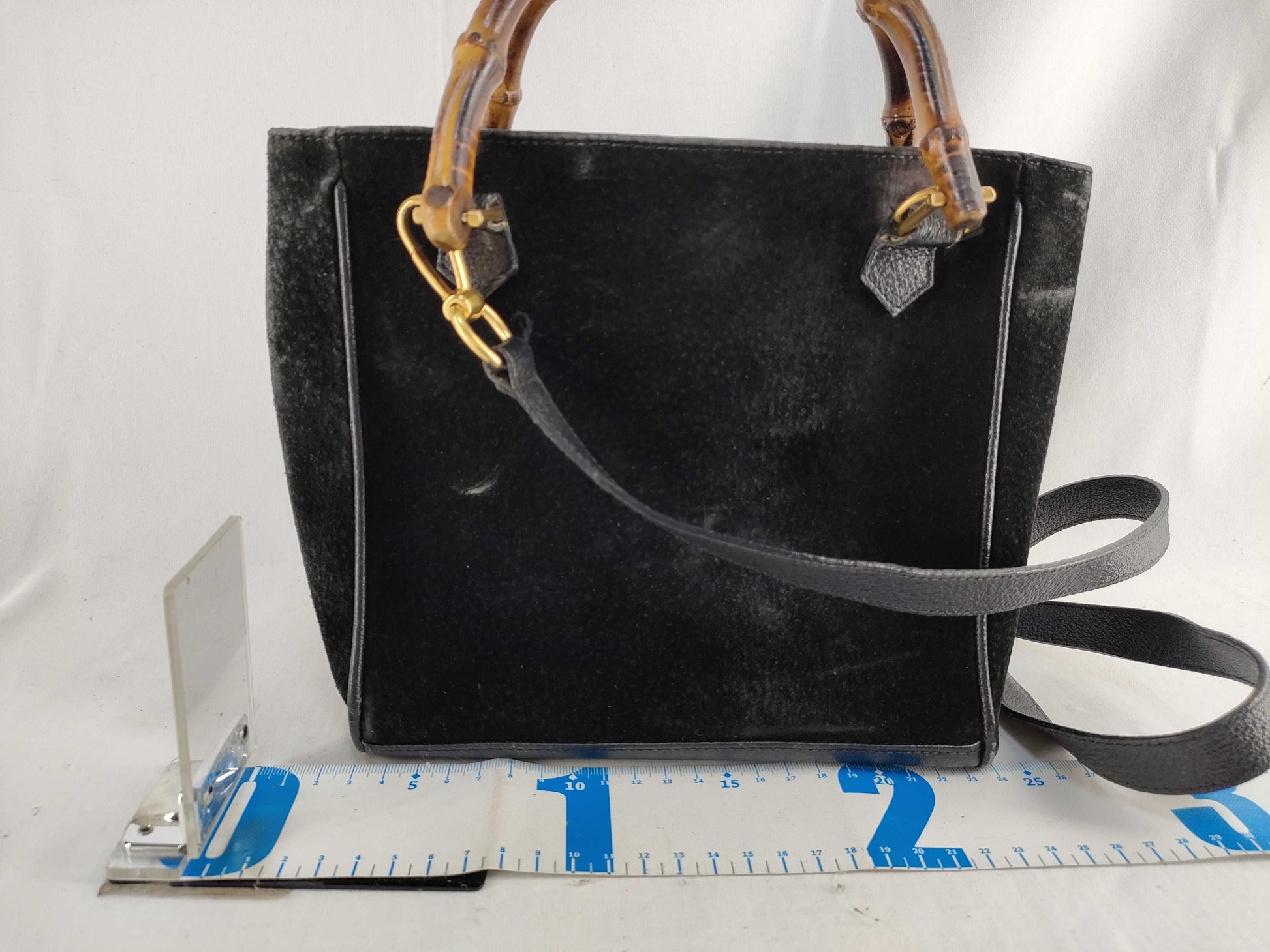 GUCCI Bamboo Old Gucci Bamboo 2-way Shoulder Handbag