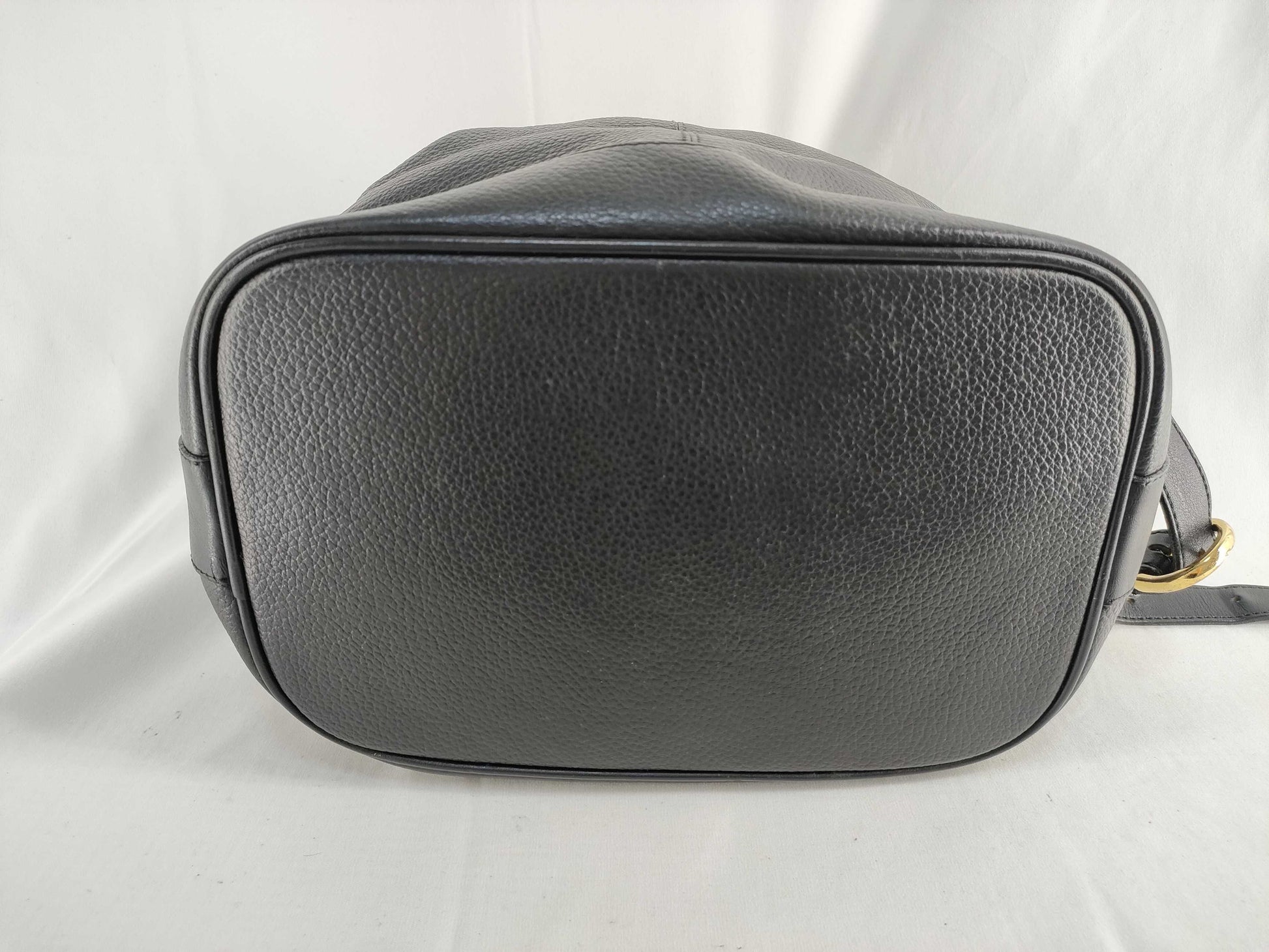 BURBERRY Drawstring Leather Shoulder Bag