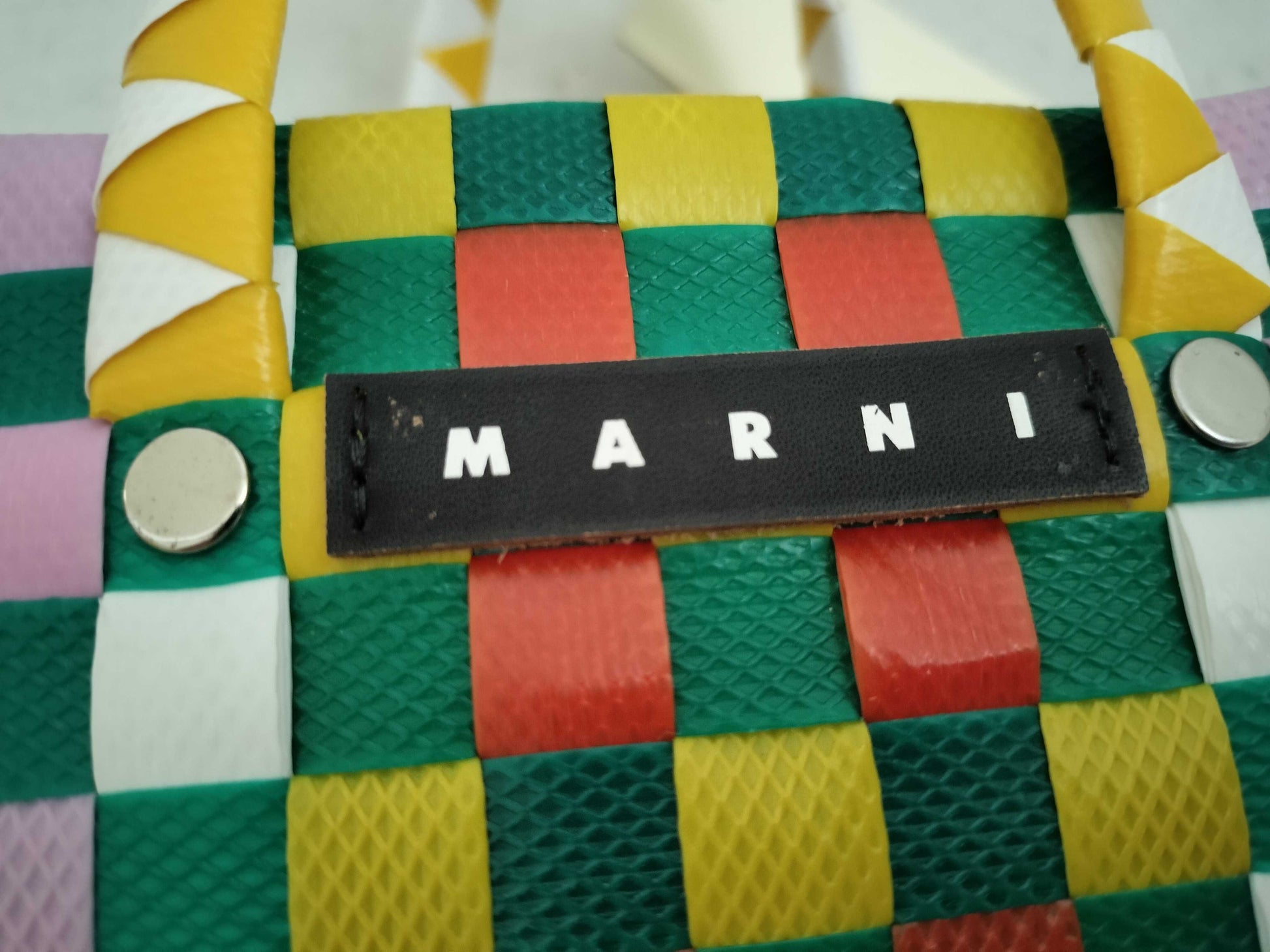 MARNI MARNI Handbag Basket Bag Multicolor Green Handbag