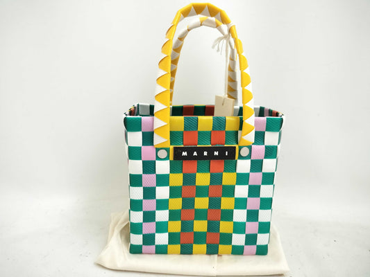 MARNI MARNI Handbag Basket Bag Multicolor Green Handbag