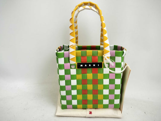 MARNI MARNI Handbag Basket Bag Multicolor Light Green Handbag