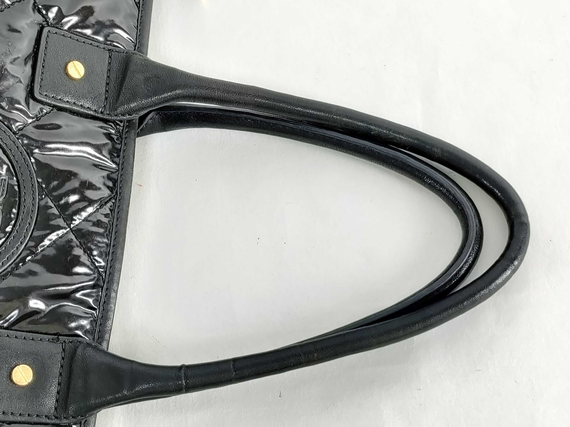 Tory Burch Quilted Tote Black Tote Bag