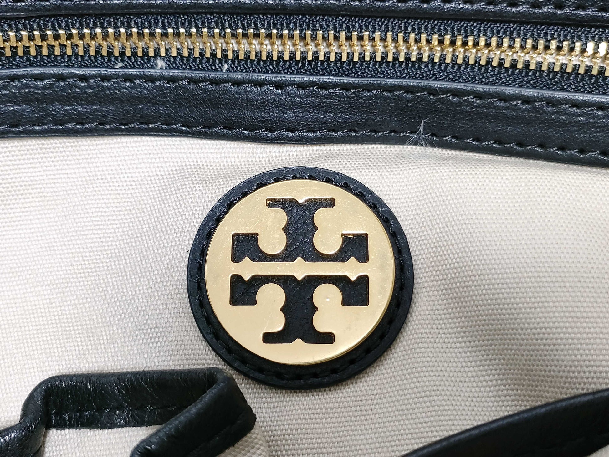 Tory Burch Quilted Tote Black Tote Bag