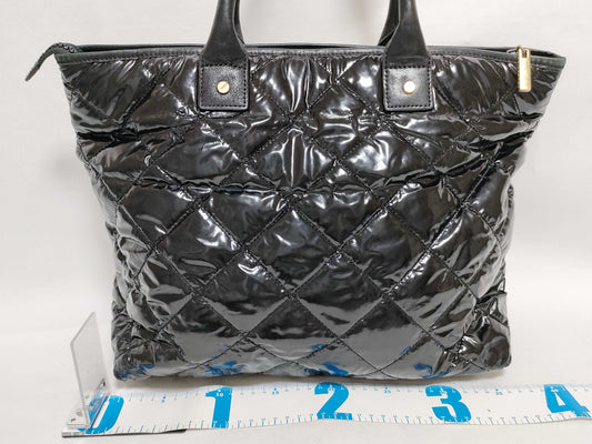 Tory Burch Quilted Tote Black Tote Bag