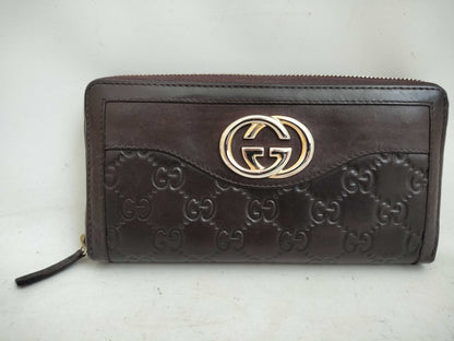 GUCCI Guccissima GUCCI Interlocking Round Zip Wallet 308012 Wallet