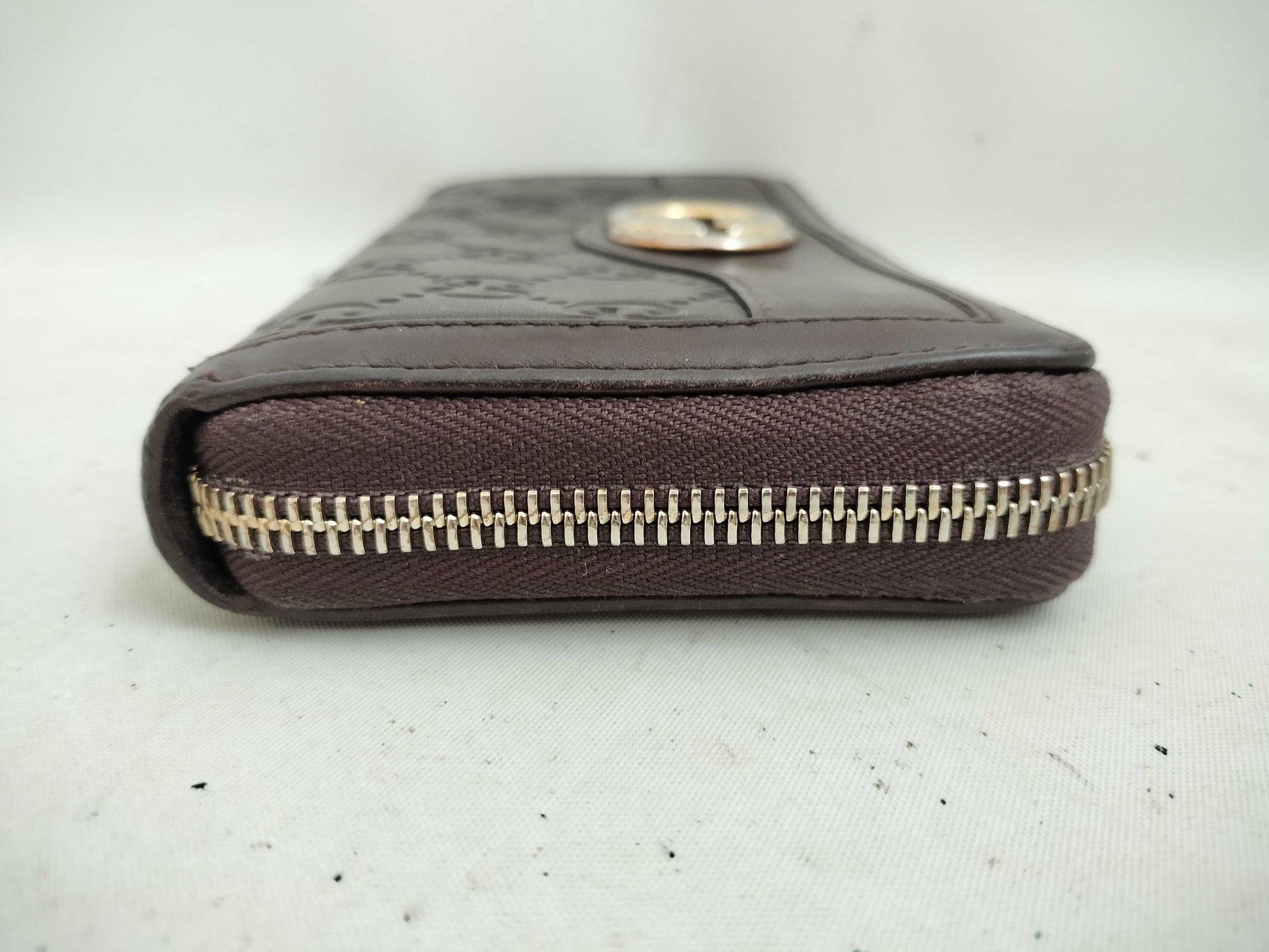 GUCCI Guccissima GUCCI Interlocking Round Zip Wallet 308012 Wallet