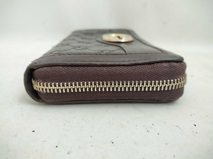 GUCCI Guccissima GUCCI Interlocking Round Zip Wallet 308012 Wallet