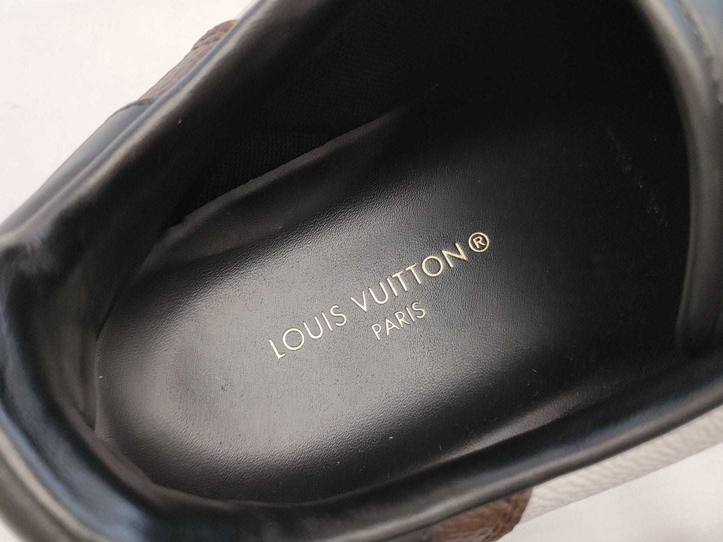 LOUIS VUITTON LOUIS VUITTON Men's Rivoli Monogram Sneakers Size 7 1/2