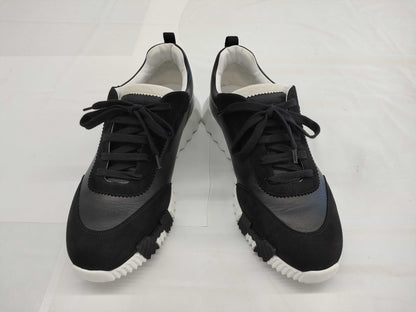 HERMES HERMES Men's Bouncing Sneakers Black Leather Size 43 Sneakers