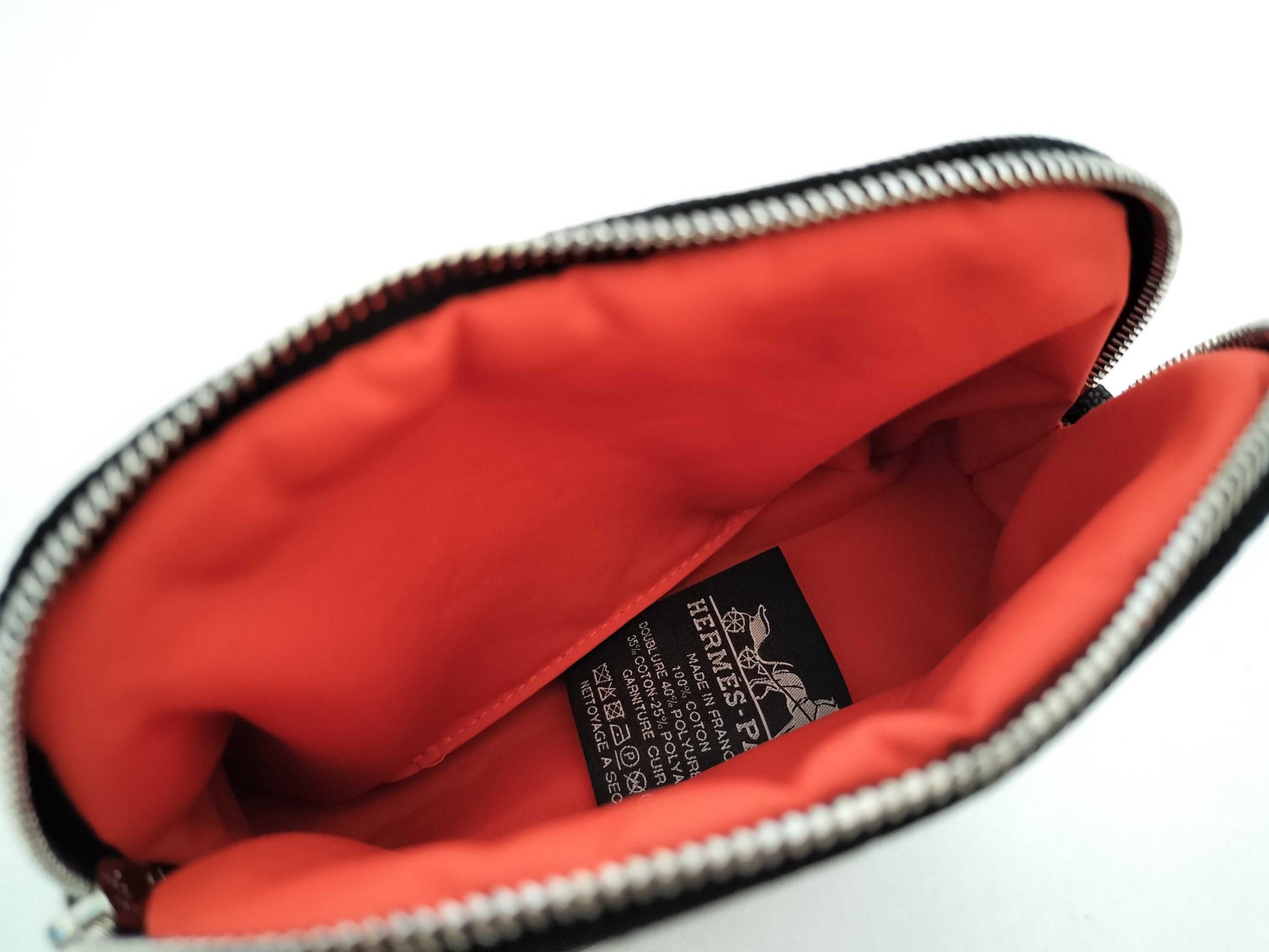 HERMES Bolide Mini Pouch, Black, NOIR, B Stamp, Unused