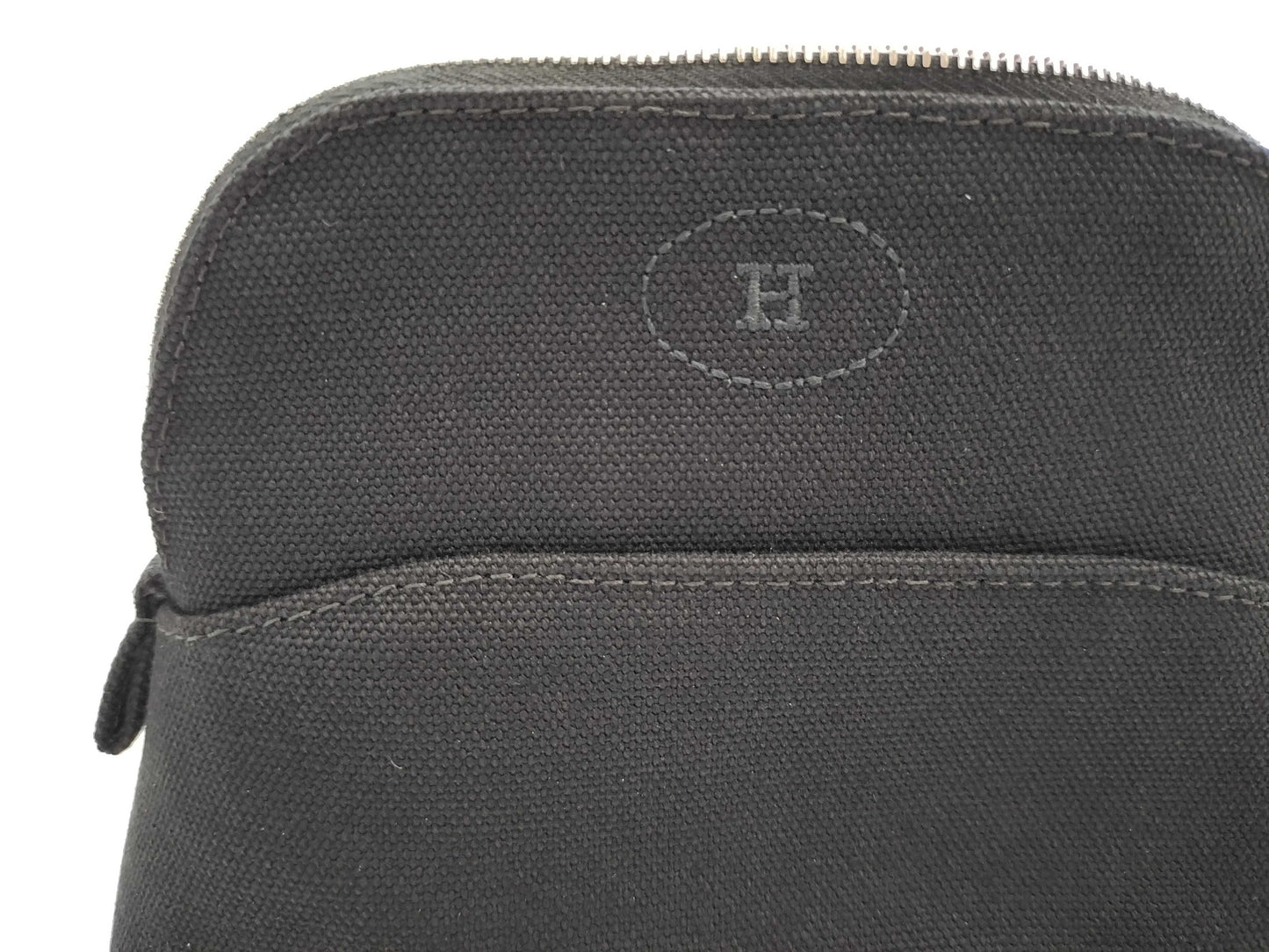 HERMES Bolide Mini Pouch, Black, NOIR, B Stamp, Unused