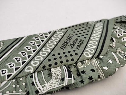 HERMES [With Tag] Twilly HERMES Twilly Twilly Frill Scarf Bandana Pattern Unused Other Accessories