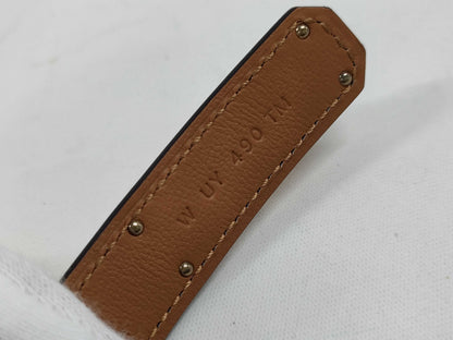 HERMES Kelly Belt, W Stamp, Black, NOIR, Gold Hardware
