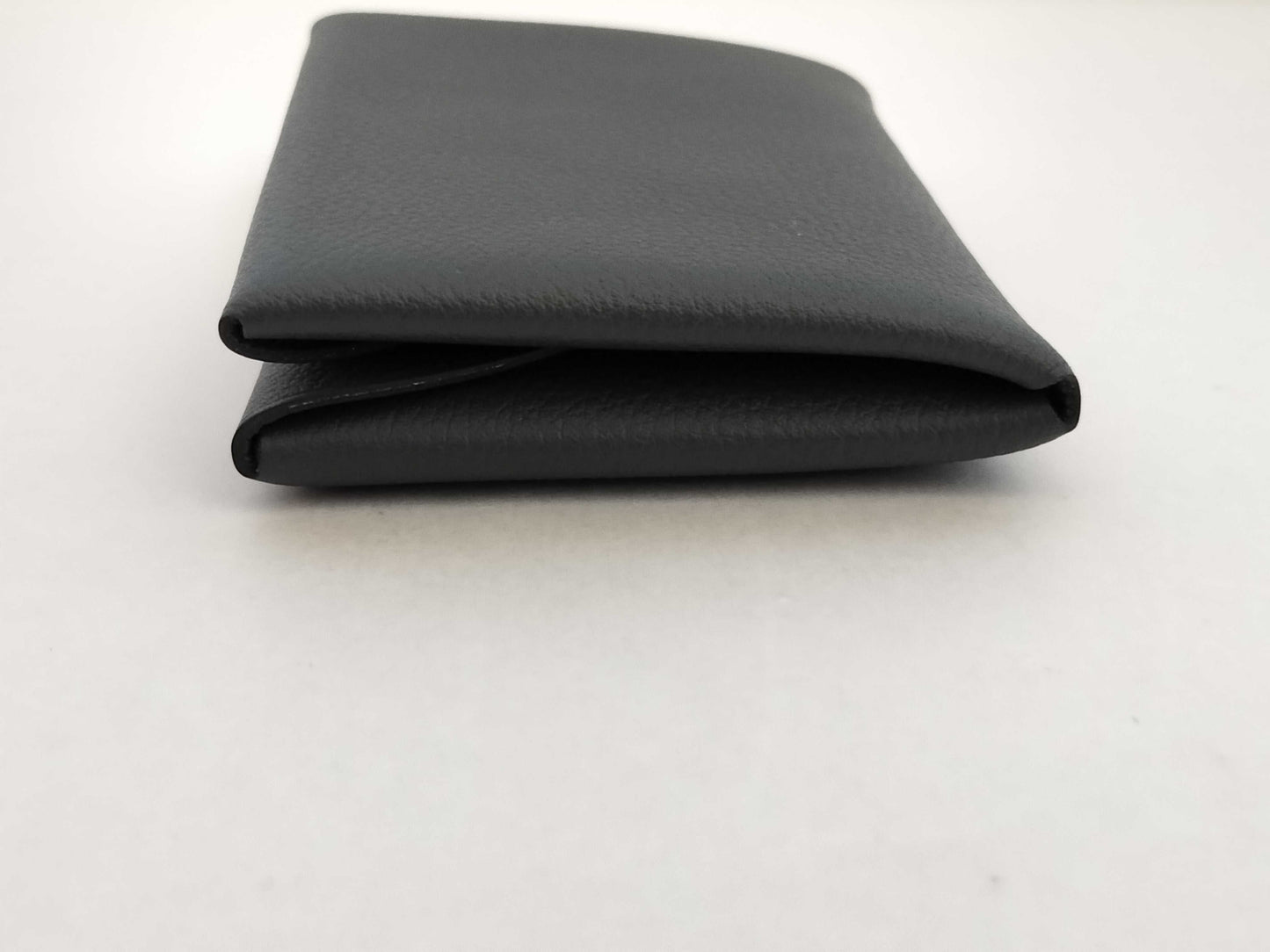 HERMES W Stamp HERMES Calvi Duo W Stamp Gray Unused Card Case/Pass Case/Business Card Holder