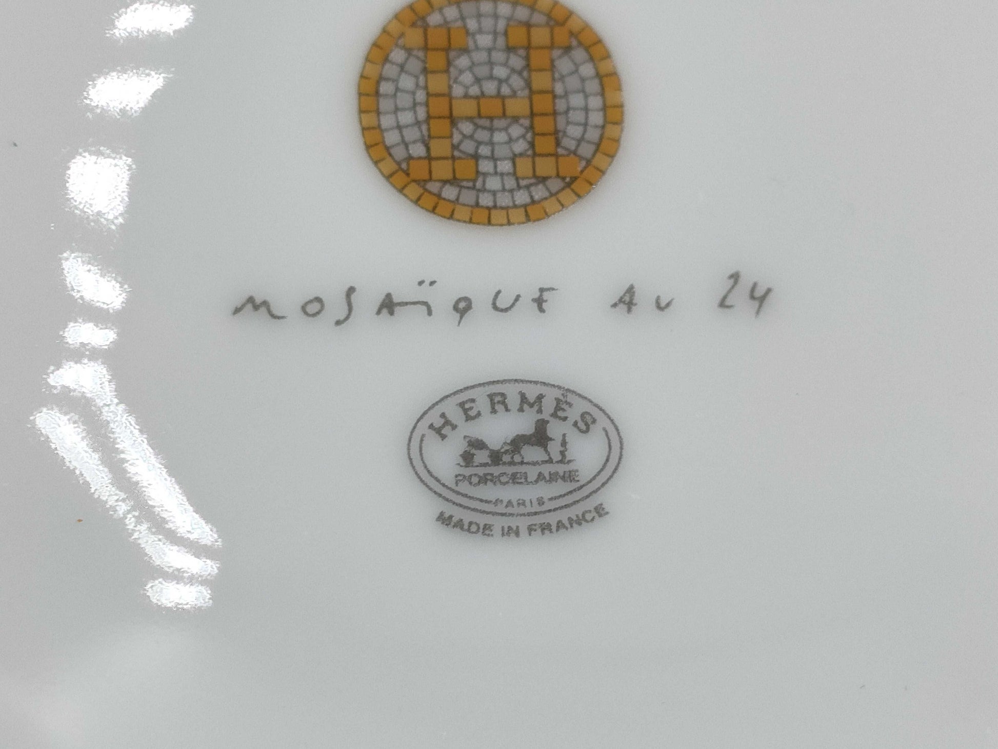 HERMES HERMES Mug Mosaic Gold Cup
