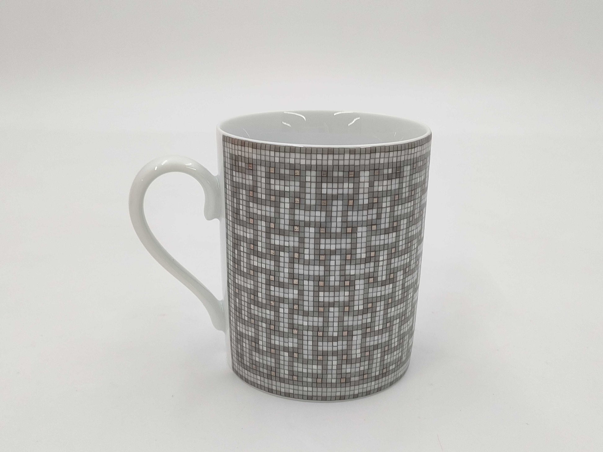HERMES HERMES Mug Mosaic Silver Cup