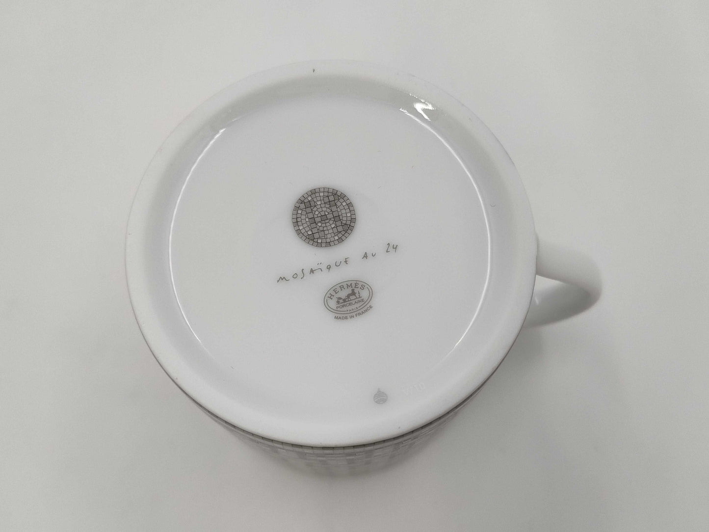HERMES HERMES Mug Mosaic Silver Cup