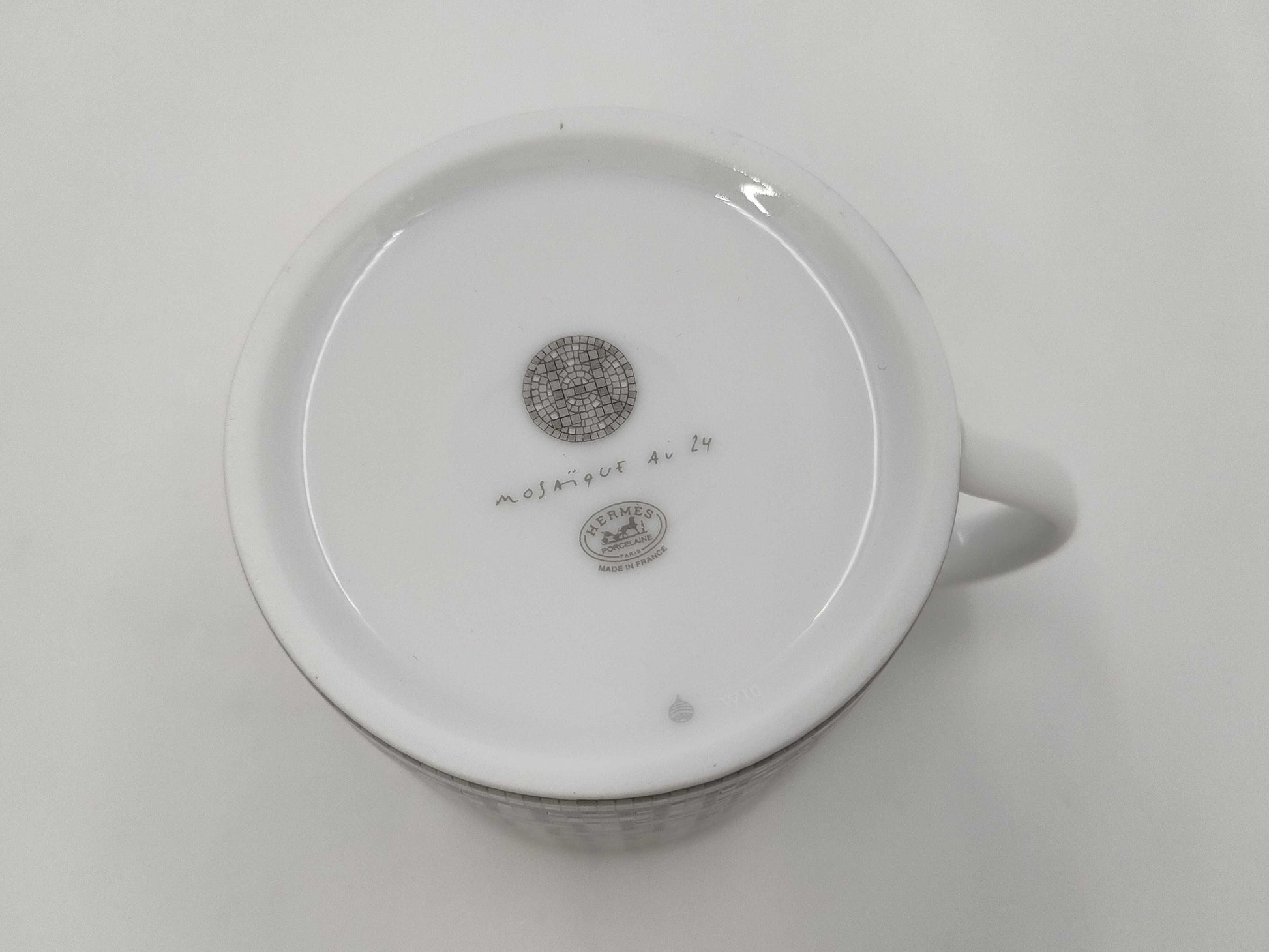 HERMES HERMES Mug Mosaic Silver Cup
