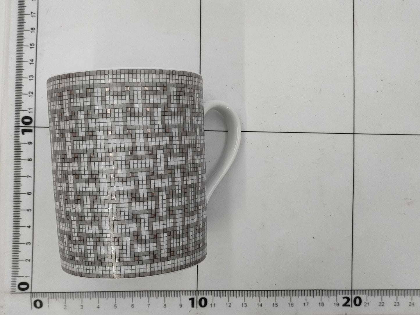 HERMES HERMES Mug Mosaic Silver Cup