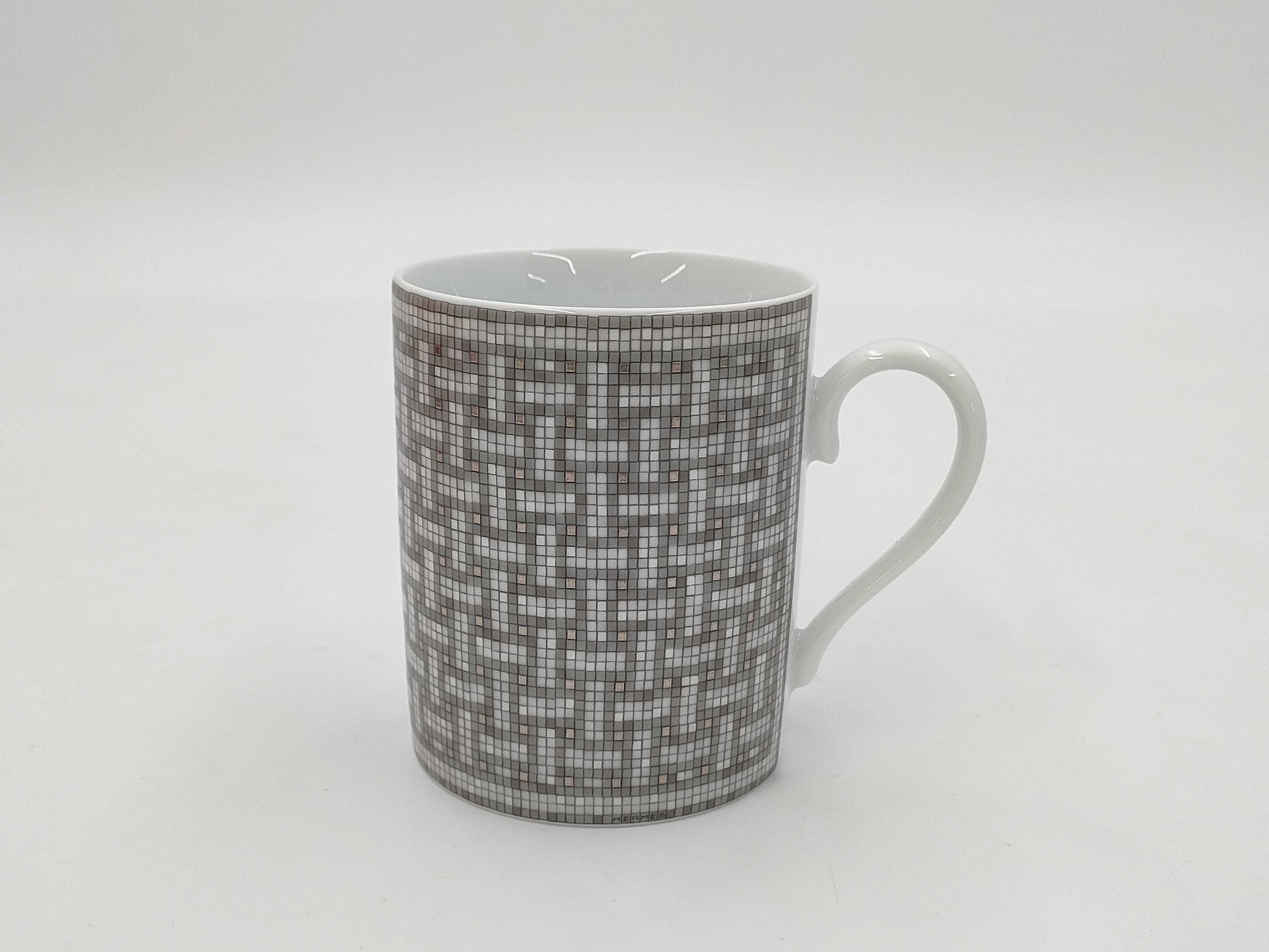 HERMES HERMES Mug Mosaic Silver Cup