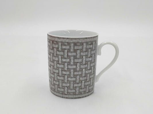 HERMES HERMES Mug Mosaic Silver Cup