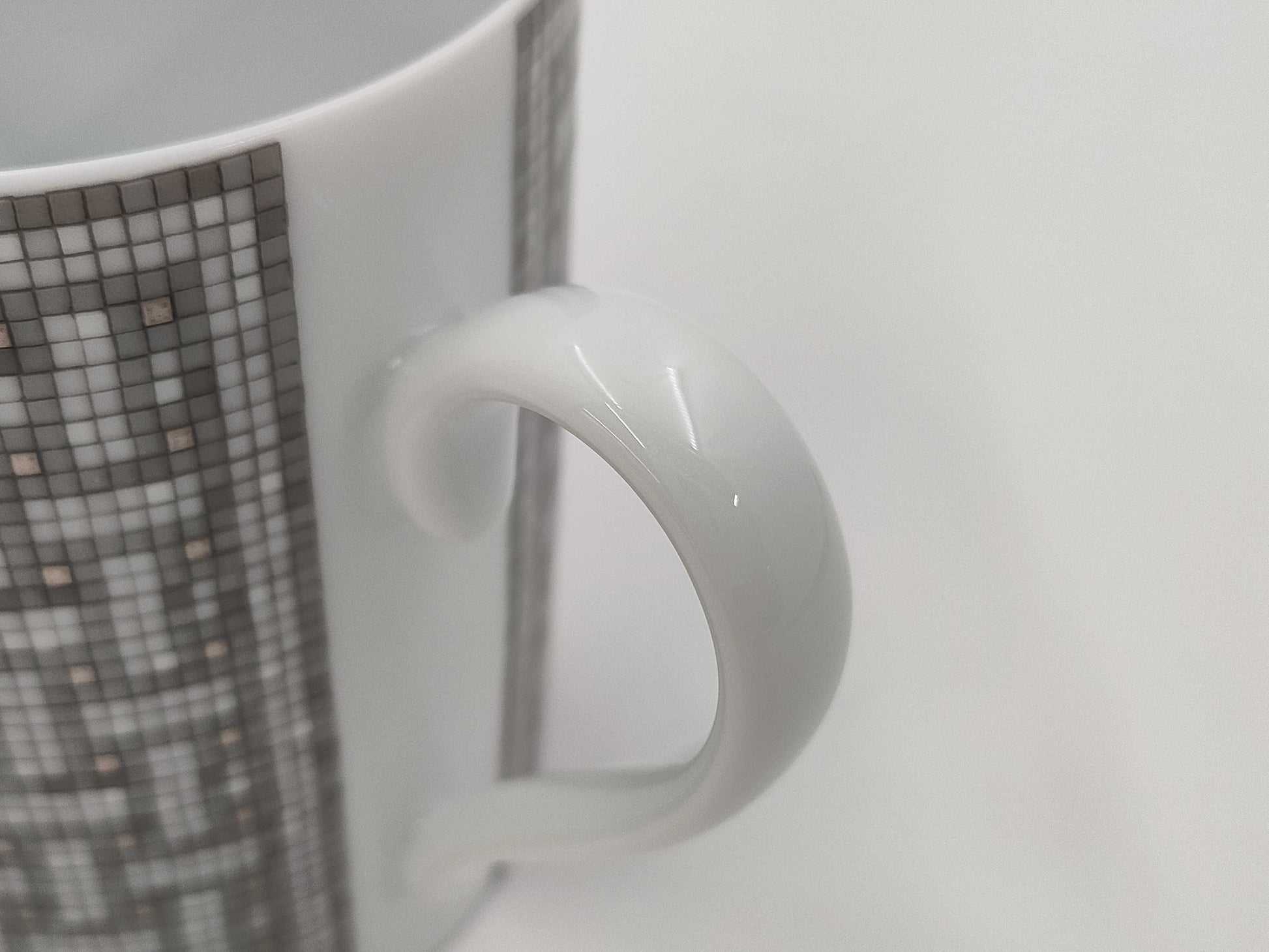 HERMES HERMES Mug Mosaic Silver Cup