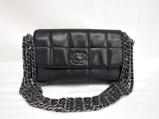 CHANEL Chocolate Bar Chain Shoulder Bag, No. 8